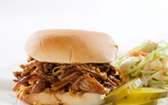 Indoor pulled pork with sweet and tangy barbecue sauce