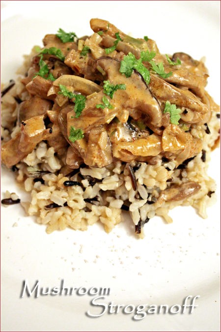 Indulgent mushroom Stroganoff