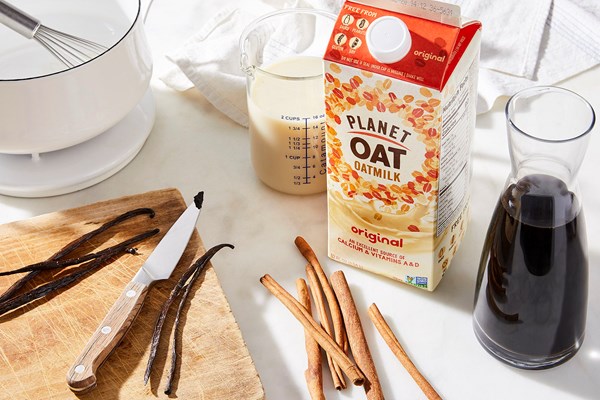 Infused oat milk with spices for cold brew & more