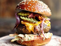 Insanity burger from 'Jamie Oliver's Comfort Food' (Cook the Book)