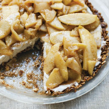 Inside-out apple pie à la mode
