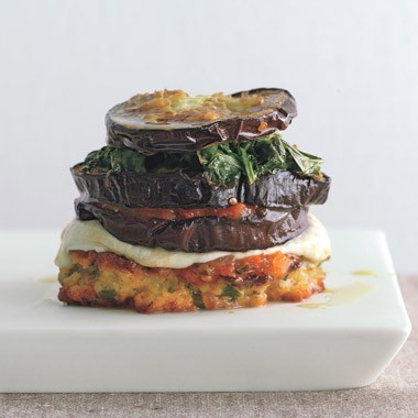 Inside-out eggplant Parmigiana