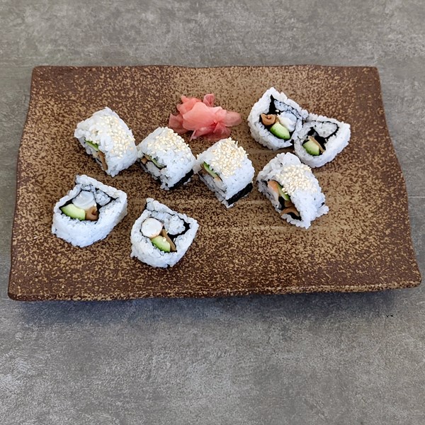 Inside-out sushi rolls (Uramaki-zushi)