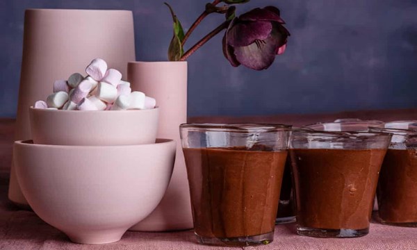 Instant chocolate mousse