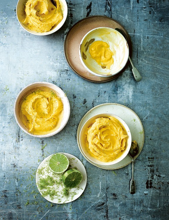 Instant mango fro-yo