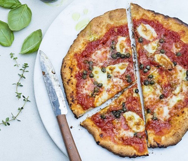 Instant, no-knead thin-crust pizza dough