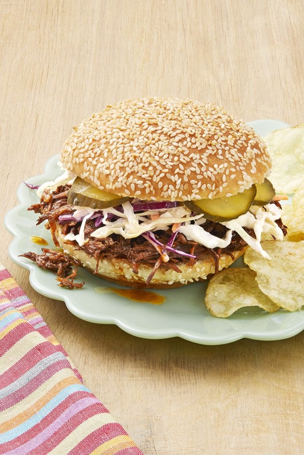 Instant Pot BBQ beef sandwiches