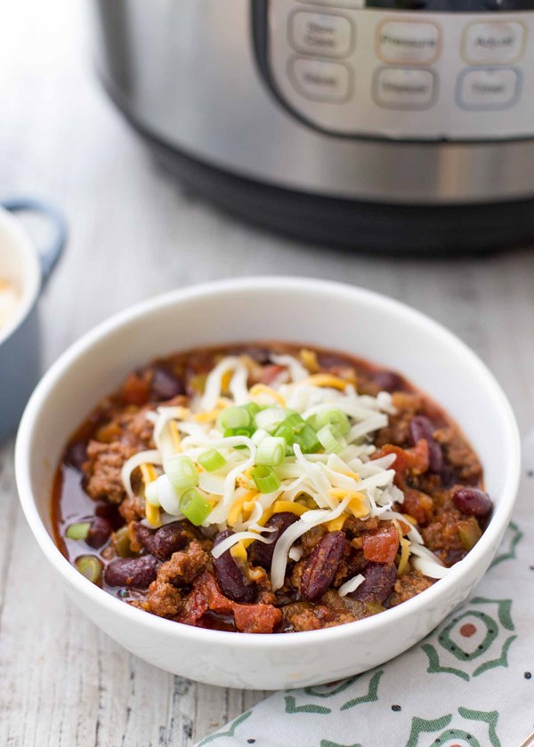 Instant Pot beef chili