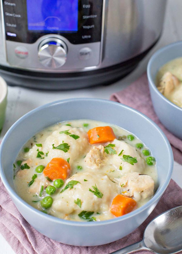 Instant Pot chicken and dumplings