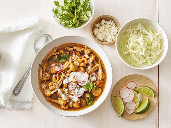 Instant Pot chicken posole 