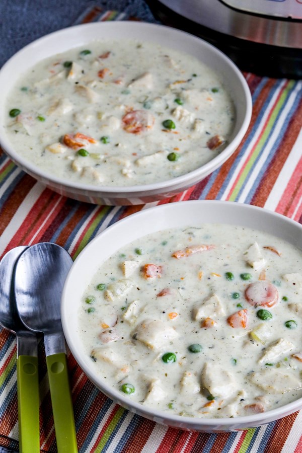 Instant Pot chicken pot pie soup