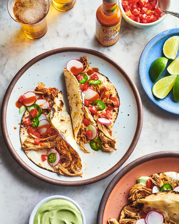 Instant Pot chicken tacos