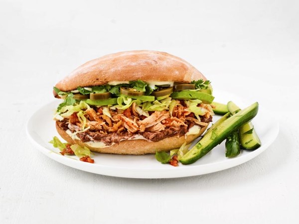 Instant Pot chicken tortas 