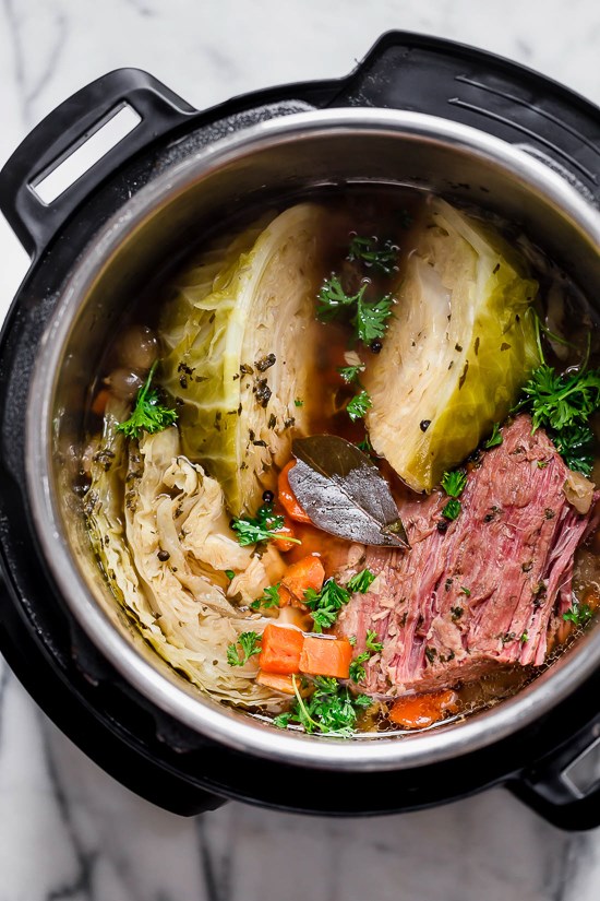 Instant Pot corned beef and cabbage