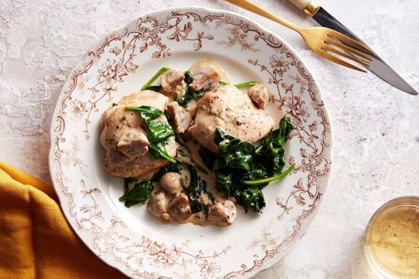 Instant Pot creamy mushroom chicken 