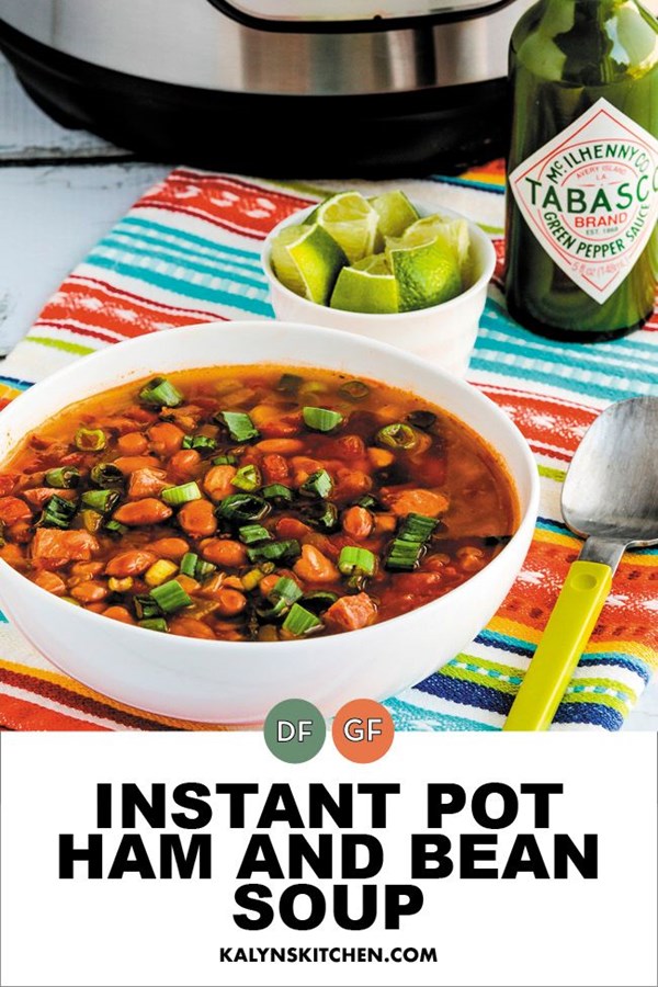 Instant Pot ham and bean soup
