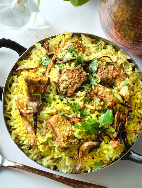 Instant Pot kacchi lamb dum biryani