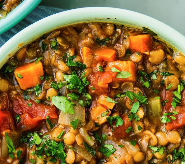 Instant Pot lentil soup