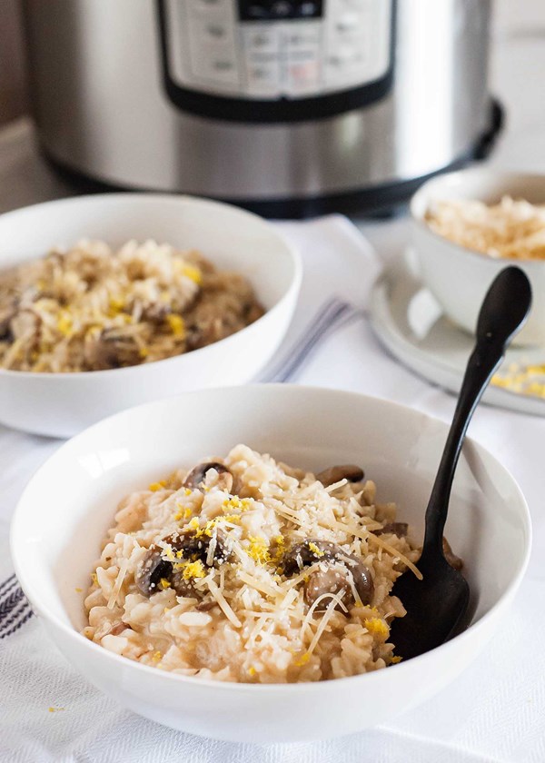 Instant Pot mushroom risotto 