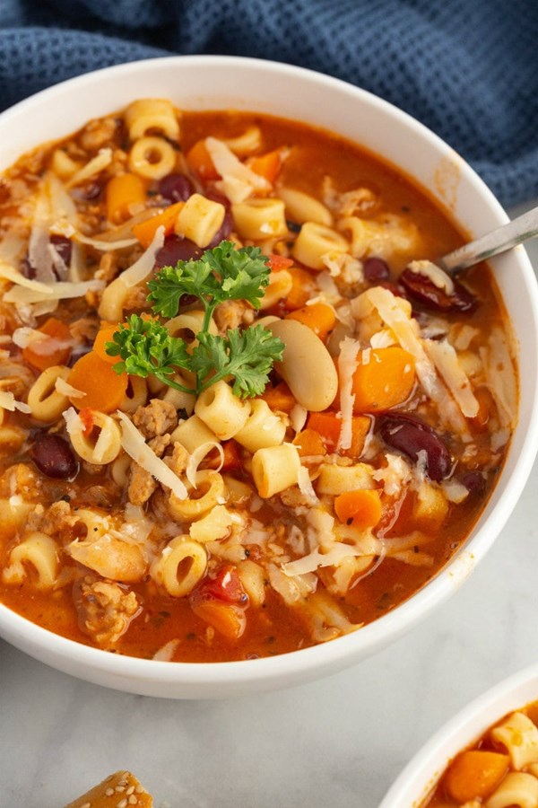 Instant Pot pasta e fagioli soup