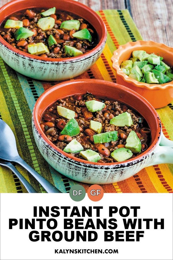 Instant Pot pinto beans with ground beef