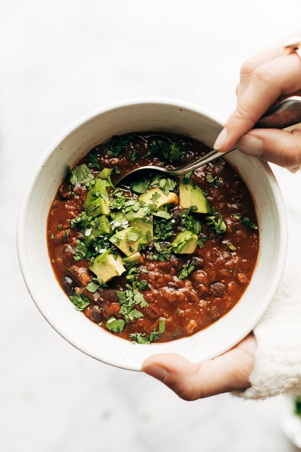 Instant Pot pumpkin walnut chili
