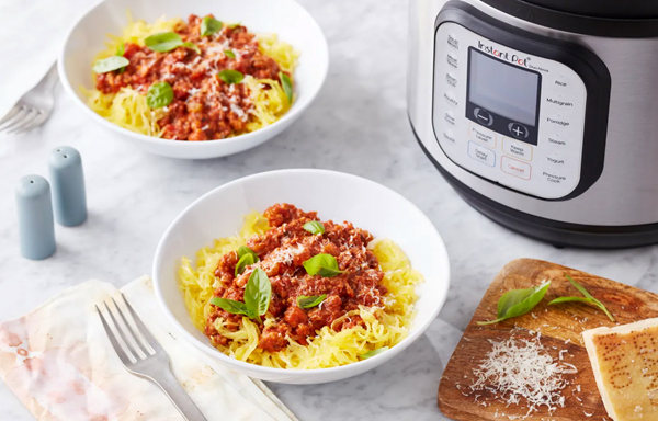 Instant Pot spaghetti squash Bolognese