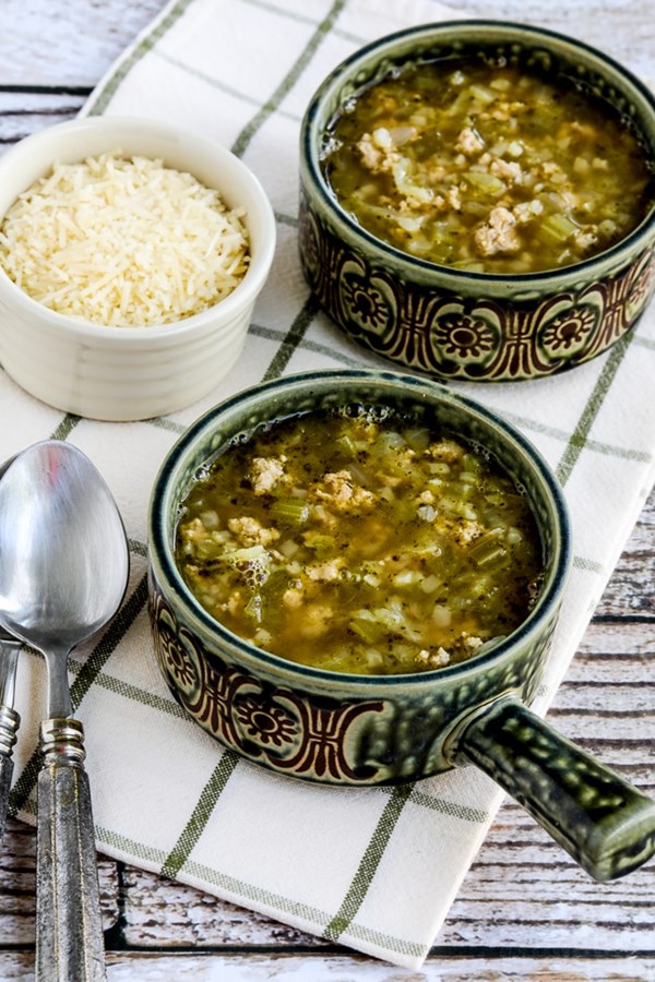Instant Pot turkey rice soup with cabbage