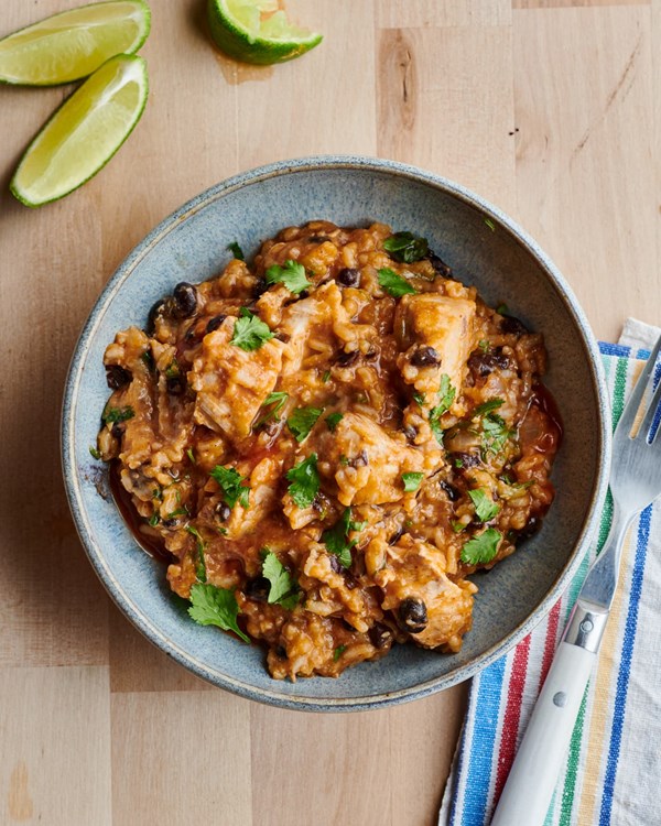 Instant Pot weeknight chicken enchilada bowls