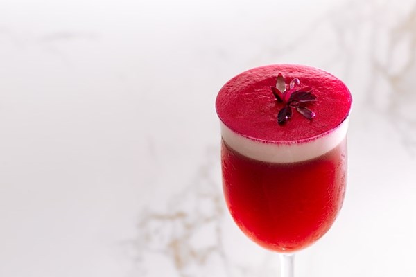  'Insurrection' – beetroot, blackcurrant and honey cocktail
