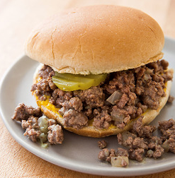 Iowa loose meat sandwiches