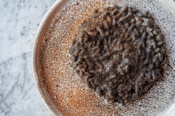 Iranian black risotto (Risotto siah)