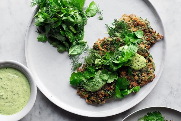 Iranian herb fritters