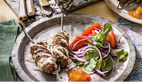 Iraqi beef kebabs