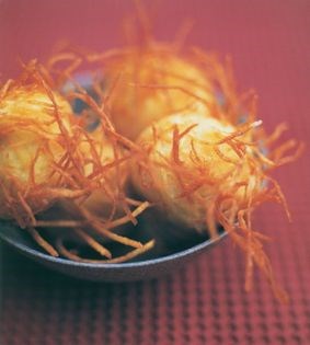 Iraqi stuffed potato balls