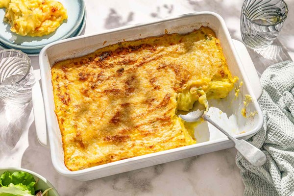 Irish baked mashed potato casserole