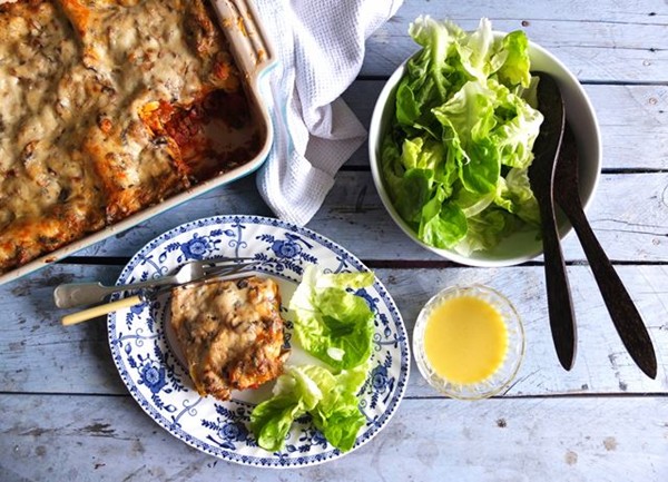 Irish beef and mushroom lasagne
