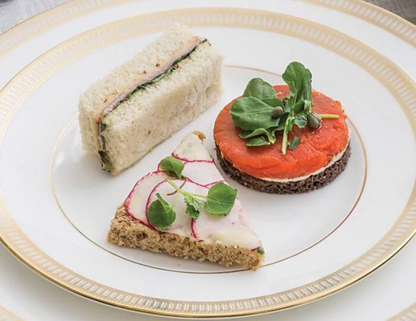 Irish butter & radish canapés