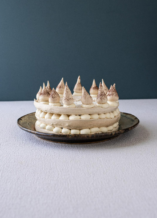 Irish coffee meringue gâteau