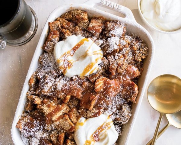 Irish coffee soda bread pudding