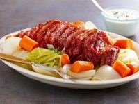 Irish corned beef, cabbage and carrots