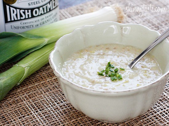 Irish oatmeal leek soup