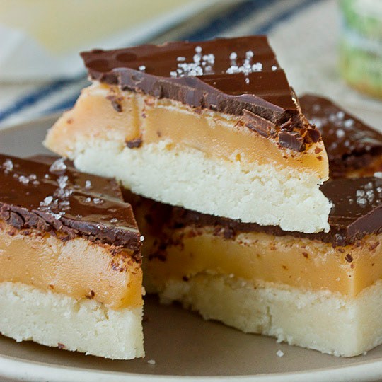 Irish shortbread toffee bars