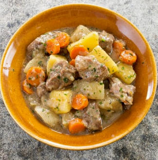 Irish stew with carrots and turnips