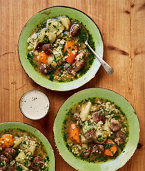 Irish stew with couscous and preserved lemon