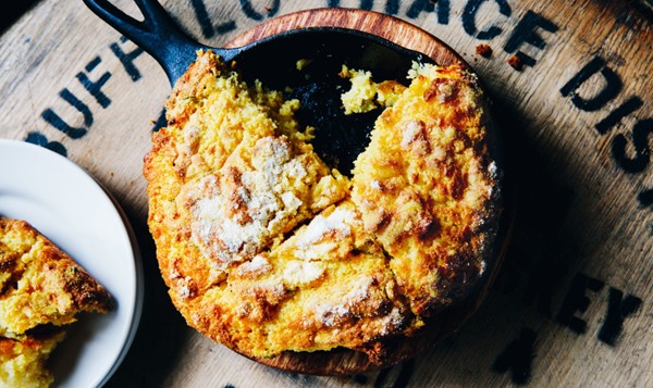 Iron-skillet cornbread