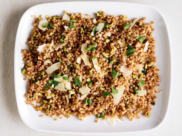 Israeli couscous with Parmesan 