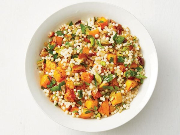 Israeli couscous with squash