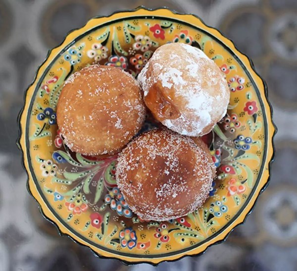 Israeli jelly doughnuts (Soufganiyot)