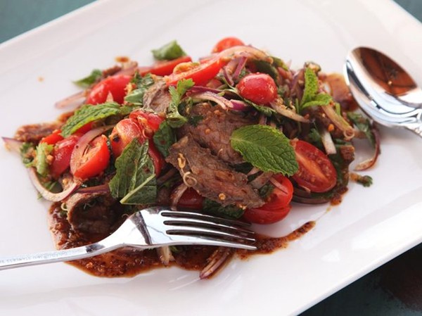 Issan-style Thai sliced steak salad